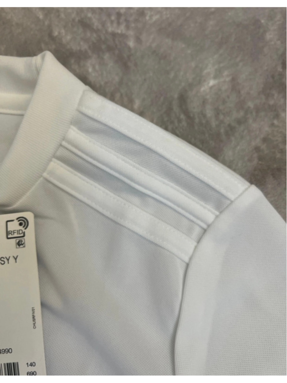 Boys Adidas Soccer White Blanc Activewear Jersey Short Sleeve Shirt small 9-10y - Picture 5 of 7